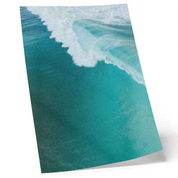 Plakat na płótnie turkusowe fale oceanu wprowadzające spokojny klimat i harmonię