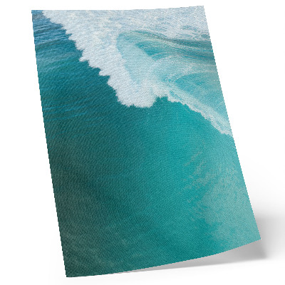 Plakat na płótnie Turkusowe fale oceanu spokojny klimat harmonia
