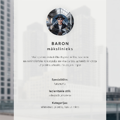 Plakat z teksturą płótna Minimalistyczna wieża, nowoczesne budynki, błękitne niebo
