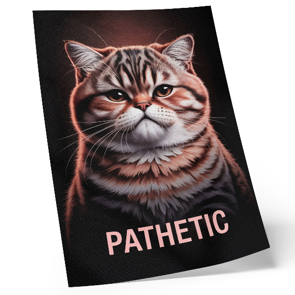 Plakat na płótnie Pathetic - kot