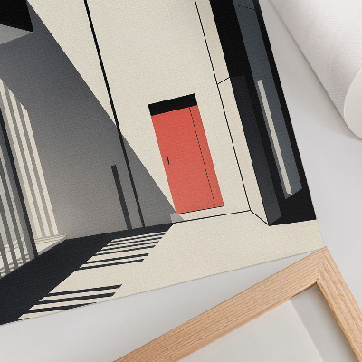 Plakat ścienny Minimalistyczna architektura geometryczna kontrast