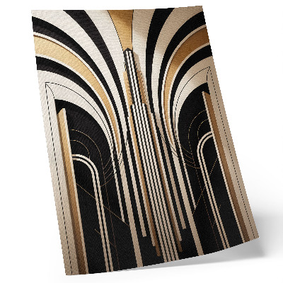 Nowoczesna grafika na płótnie Nowoczesne łuki elegancja Art Deco kontrast