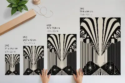 Plakat na płótnie śmiałe geometryczne kontrasty w nowoczesnym stylu
