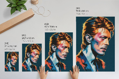 Nowoczesna grafika na płótnie Kolorowy portret