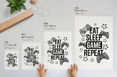 Plakat na płótnie Pady gwiazdki napis nowoczesny styl minimalistyczny