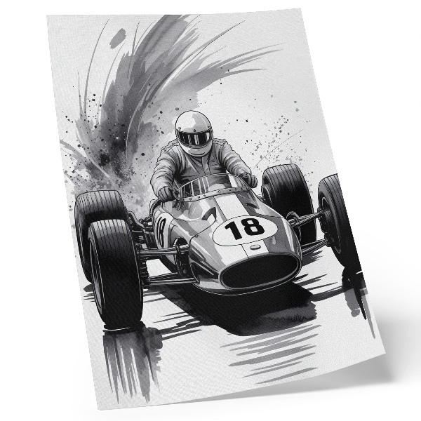 Plakat ścienny Motoryzacja dynamika kontrast wyścigi
