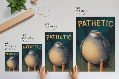 Nowoczesna grafika na płótnie Pathetic - ptak