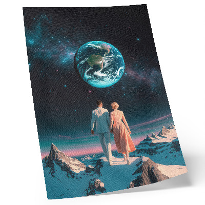 Plakat ścienny Kosmos i ludzie piękno przestrzeń nieograniczone możliwości