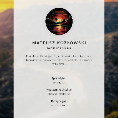 Plakat z teksturą płótna Hollywoodzki krajobraz