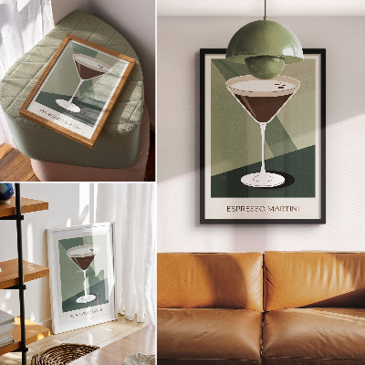 Nowoczesna grafika na płótnie Martini grafika