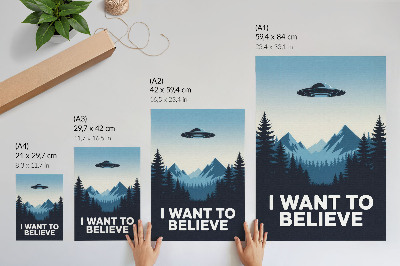 Plakat na płótnie Plakat UFO