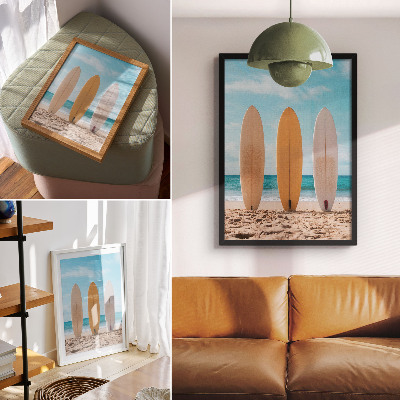 Plakat ścienny Surfing plaża