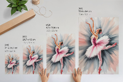 Plakat ścienny Malunek baletnicy