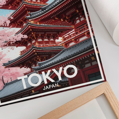 Nowoczesna grafika na płótnie Tokyo Japonia