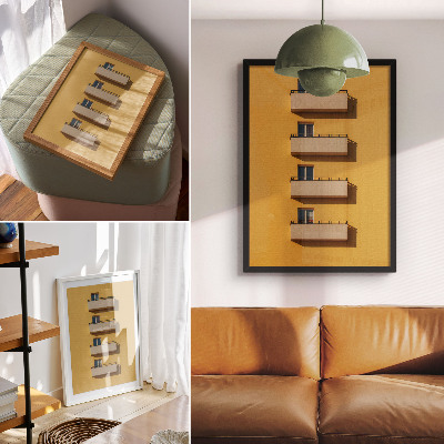 Plakat ścienny Żółta architektura