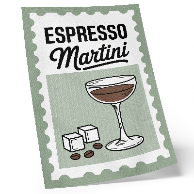 Plakat ścienny Grafika espresso martini styl vintage