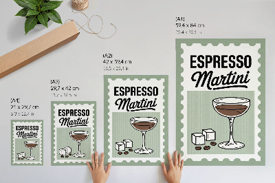 Plakat ścienny Grafika espresso martini styl vintage