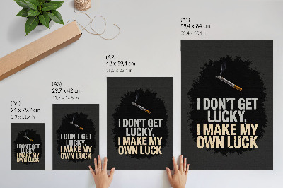 Plakat ścienny Hasło motywacyjne minimalistyczny design