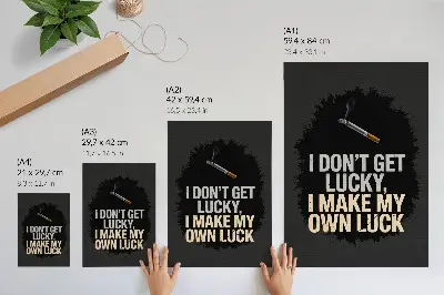 Plakat ścienny z minimalistycznym hasłem motywacyjnym