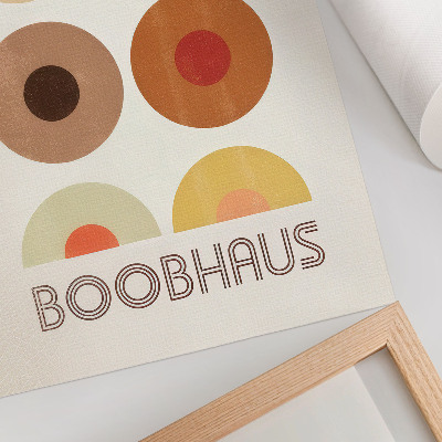 Nowoczesna grafika na płótnie Boobhaus grafika w stylu Bauhaus