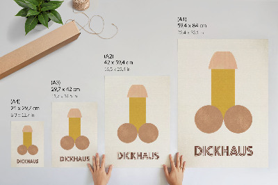 Plakat z teksturą płótna Dickhaus grafika