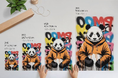 Plakat ścienny Panda graffiti
