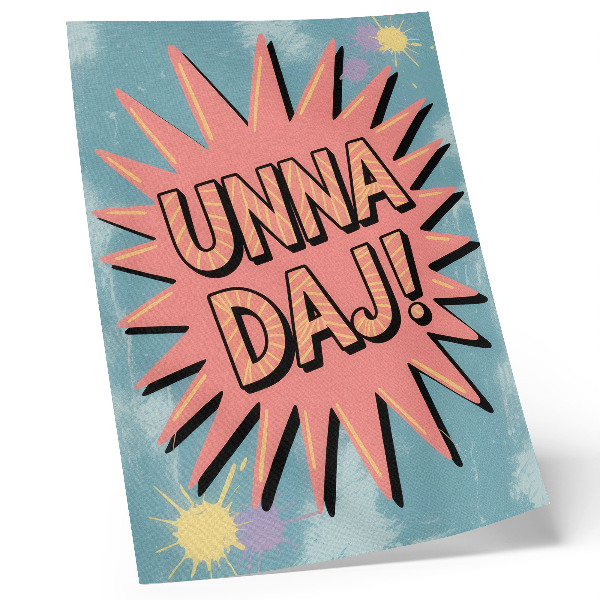 Plakat ścienny Dynamiczne kolory i kontrastowy napis