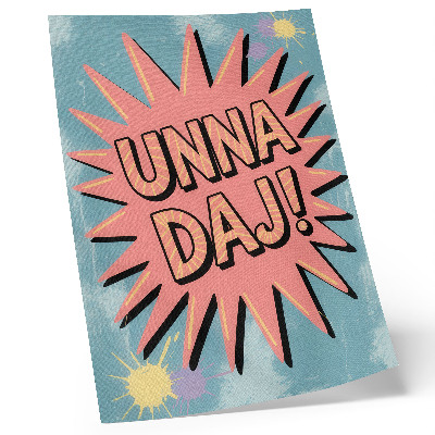Plakat ścienny Dynamiczne kolory i kontrastowy napis