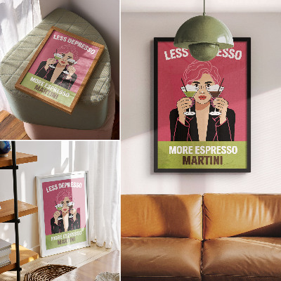 Plakat na płótnie Koktajlowy pop-art