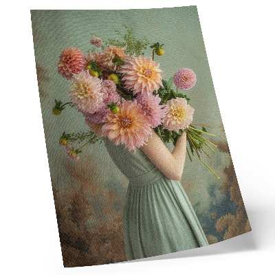 Plakat na płótnie Pastelowe kwiaty natura boho elegancja harmonia