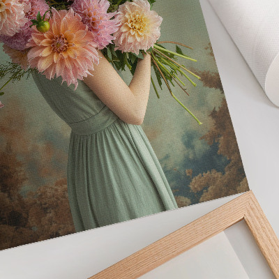 Plakat na płótnie Pastelowe kwiaty natura boho elegancja harmonia