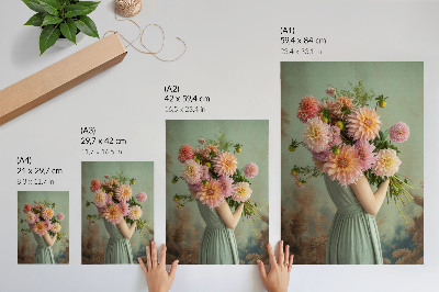 Plakat na płótnie Pastelowe kwiaty natura boho elegancja harmonia
