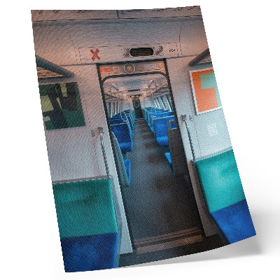 Plakat z teksturą płótna Nowoczesne wnętrze geometryczny design harmonia
