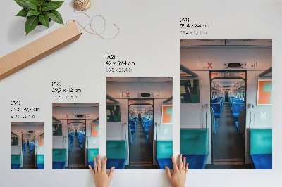 Plakat z teksturą płótna Nowoczesne wnętrze geometryczny design harmonia