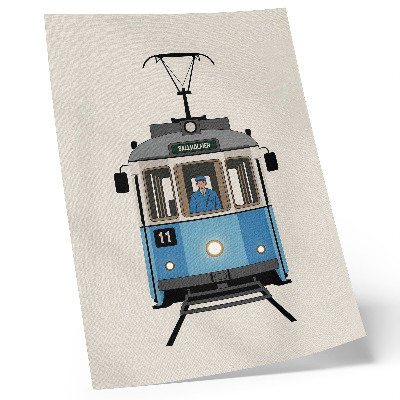 Nowoczesna grafika na płótnie Nostalgiczny tramwaj