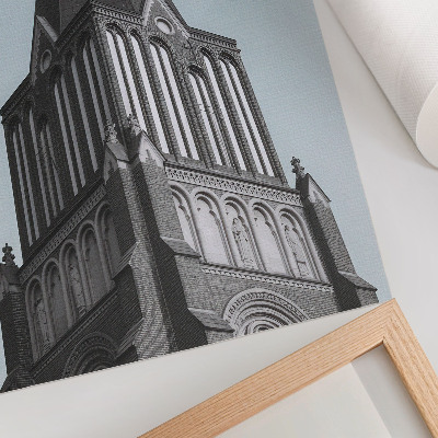 Plakat ścienny Strzelista gotycka wieża detaliczna struktura