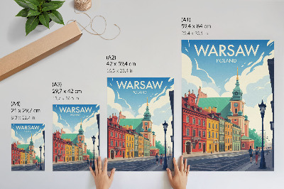 Plakat na płótnie Kolorowe kamienice niebieskie niebo architektura