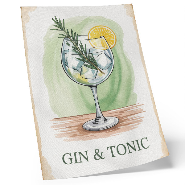 Plakat ścienny Gin tonik