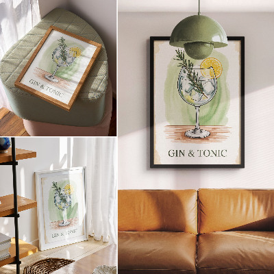 Plakat ścienny Gin tonik