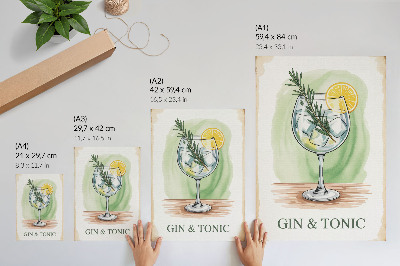 Plakat ścienny Gin tonik
