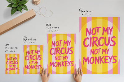 Nowoczesna grafika na płótnie Kolorowe paski i wyrazisty tekst