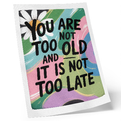 Plakat ścienny Dynamiczne kolory. Inspiracyjny tekst. Nowoczesny klimat