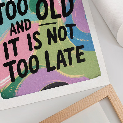 Plakat ścienny Dynamiczne kolory. Inspiracyjny tekst. Nowoczesny klimat