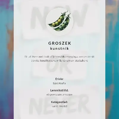 Plakat ścienny z dynamicznymi kolorami i inspiracyjnym tekstem w nowoczesnym klimacie