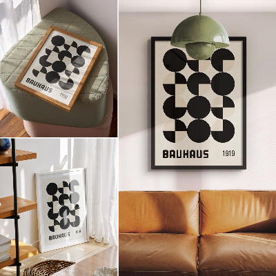 Plakat ścienny Geometryczne formy harmonia nowoczesność minimalizm