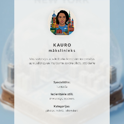 Plakat ścienny Miniaturowa panorama Wiednia w szklanej kuli