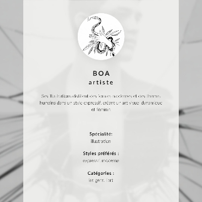 Plakat ścienny Nowoczesny portret