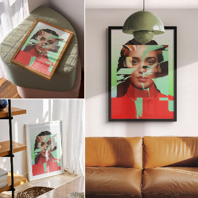 Plakat ścienny Nowoczesny portret