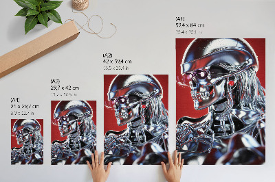 Nowoczesna grafika na płótnie Robotyczna wizja
