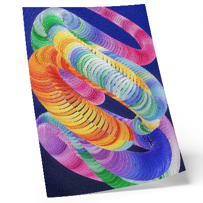 Nowoczesna grafika na płótnie Kolorowe spirale w stylu abstrakcyjnym